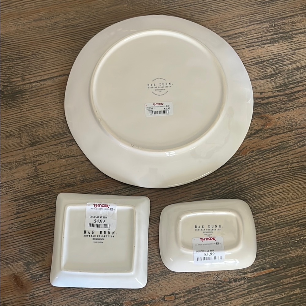 3 Rae Dunn Ceramic Pieces - Picture 2 of 4
